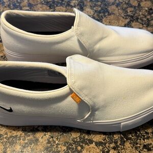 Nike Women’s Court Royale White Slip-On Sneakers Size 10